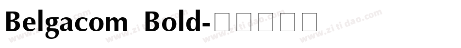 Belgacom Bold字体转换
